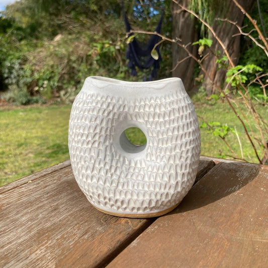 Shasta Jade Ceramics: Pebble Carved Vase