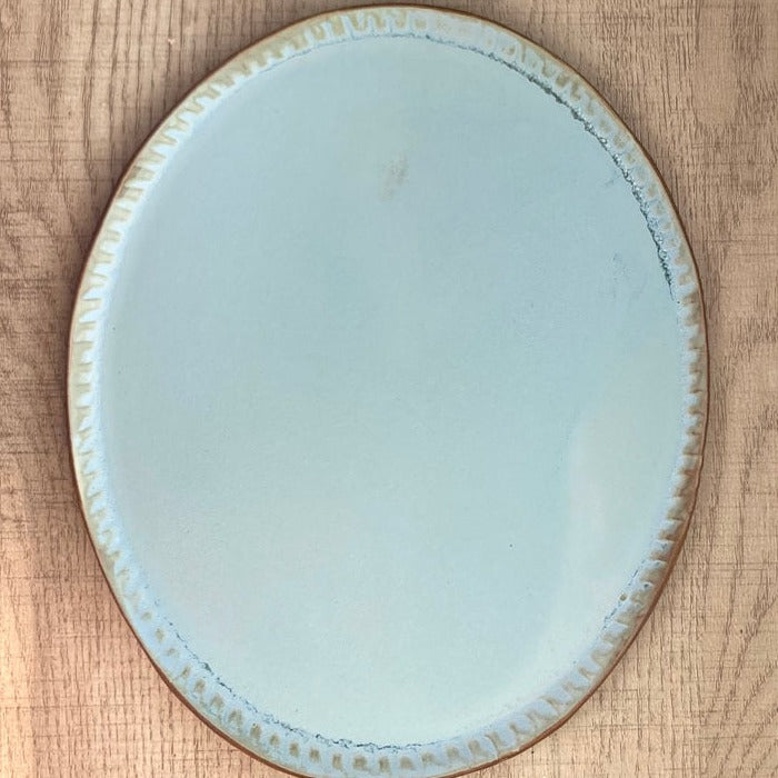 Shasta Jade Ceramics: Carved Rim Platter