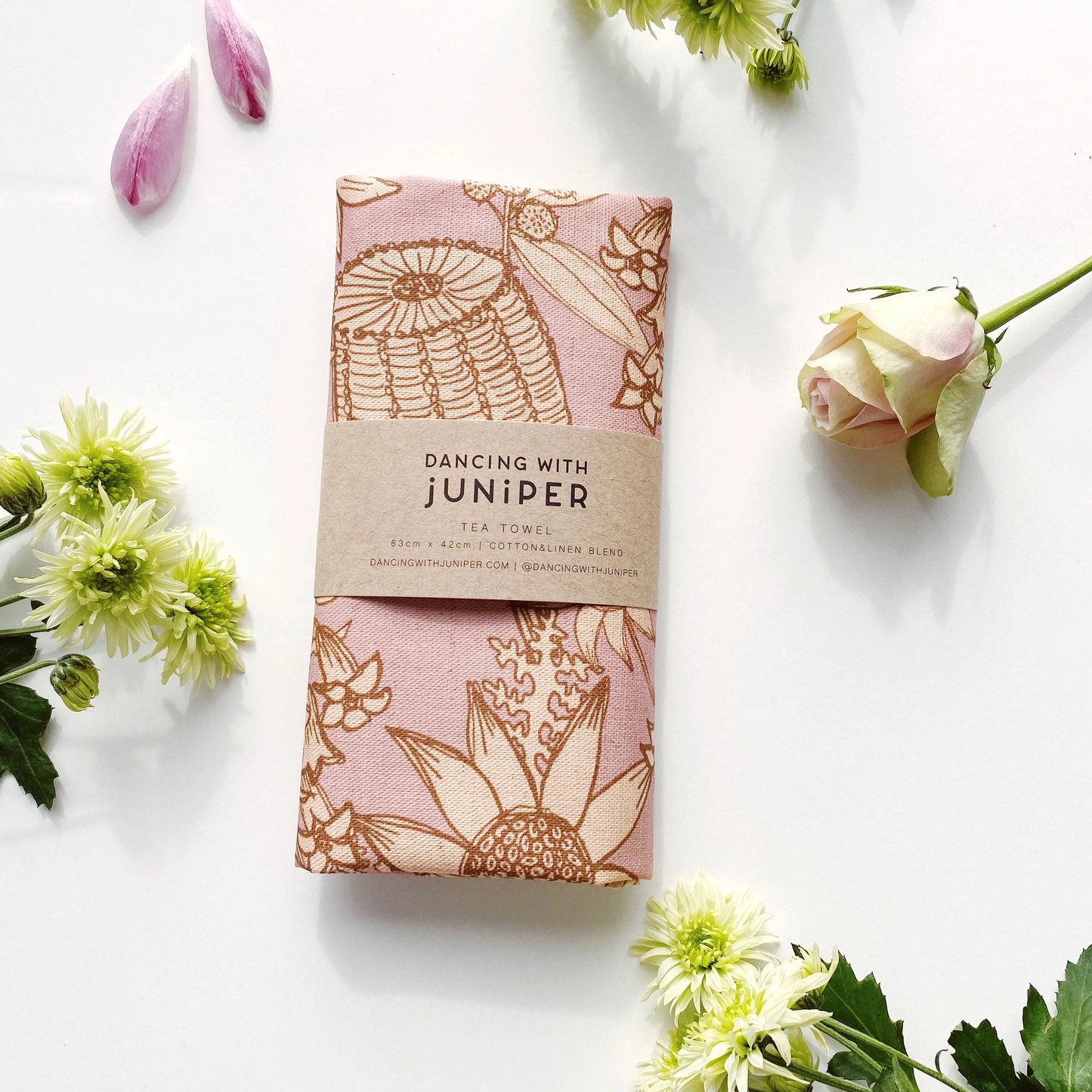Dancing with Juniper: Wildflower Bouquet Tea Towel