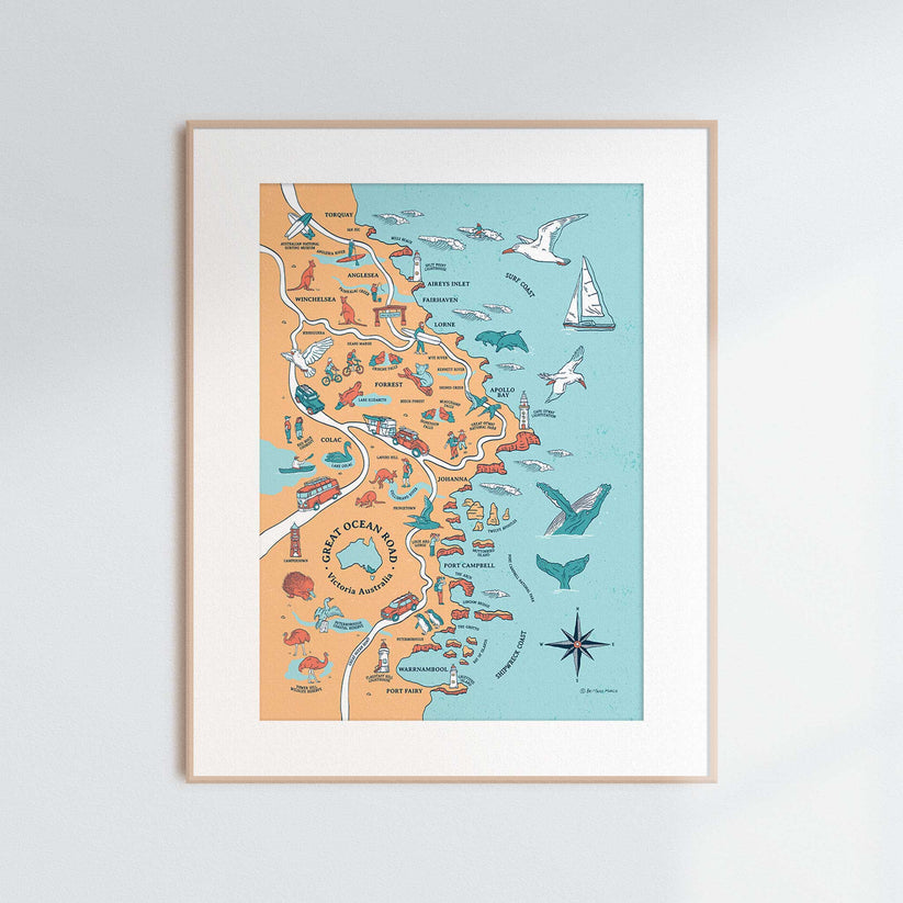 Brittany March: A3 Map Prints