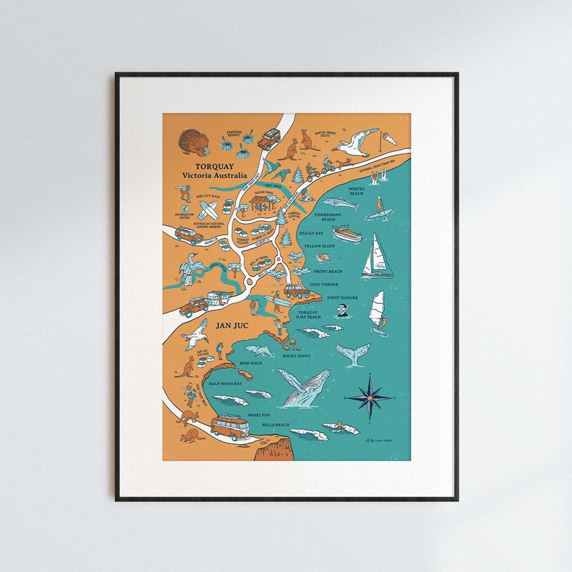 Brittany March: A2 Map Prints