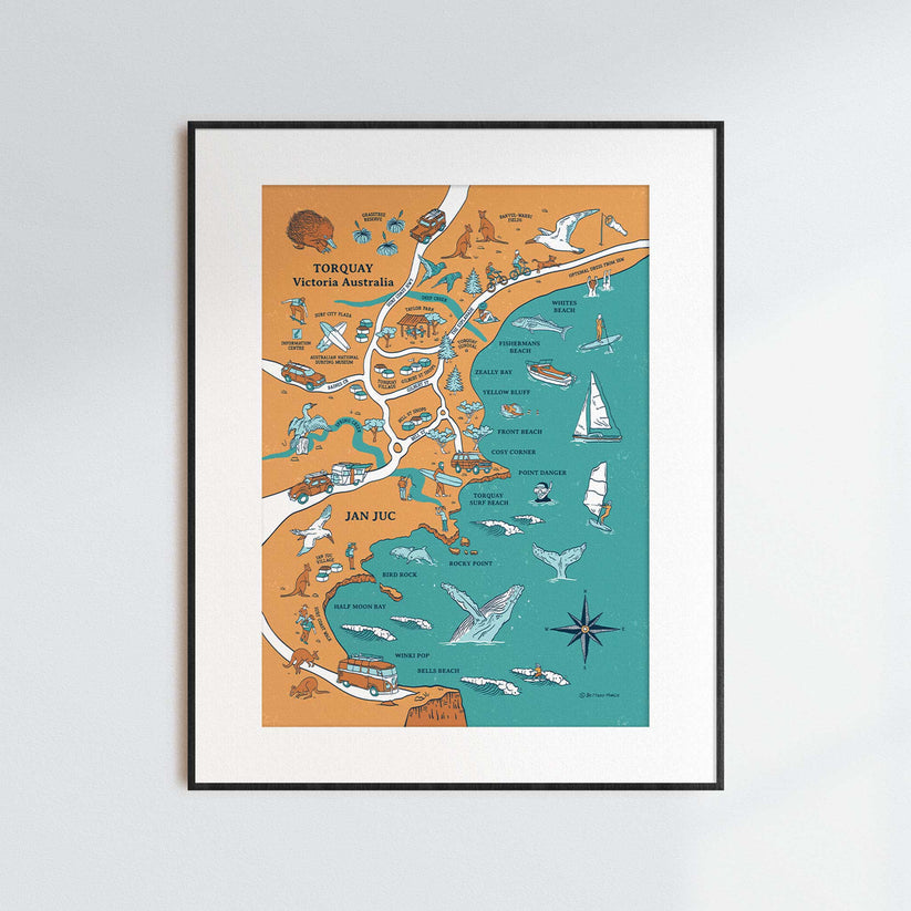 Brittany March: A3 Map Prints