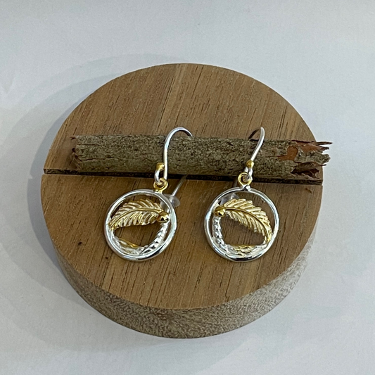 Starshine Designs: Rose Gold & Sterling Silver Coconut Tree Earrings