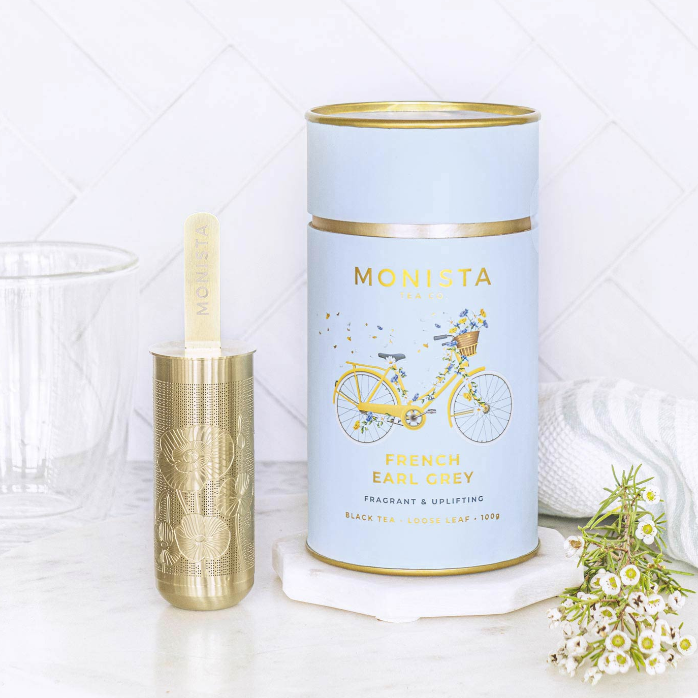 Monista Tea Co: Soft Gold Tea Stick Infuser