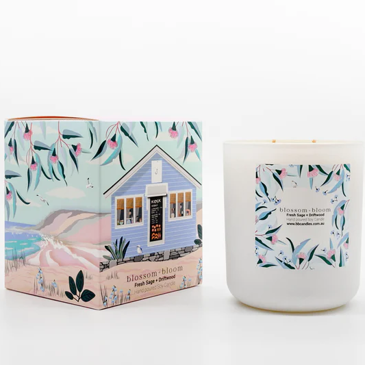 Blossom & Bloom: Sage & Driftwood Candle